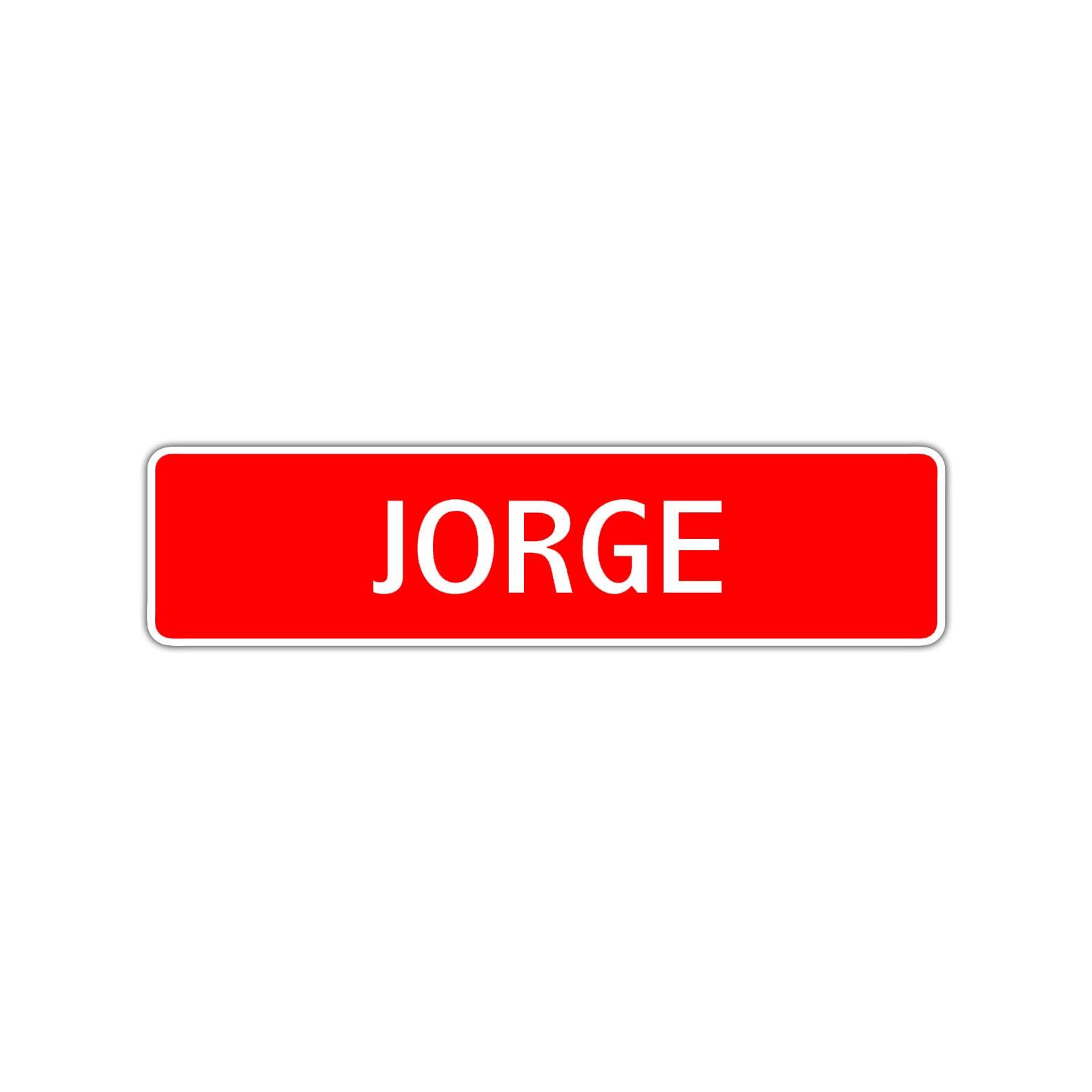 Jorge Street Sign Children Name Room Plate