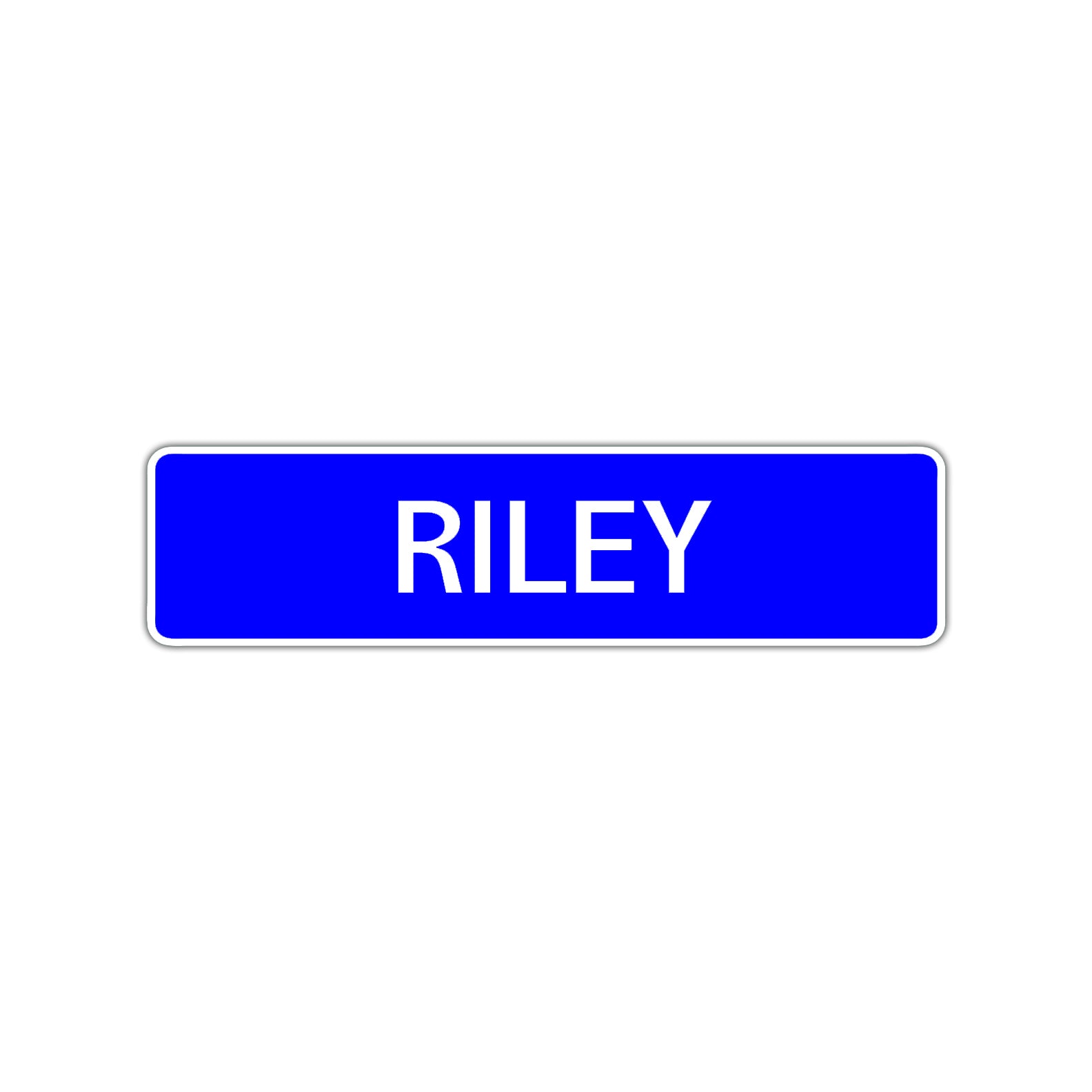 Riley Street Sign Children Name Room Plate