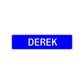 Derek Street Sign Children Name Room Plate
