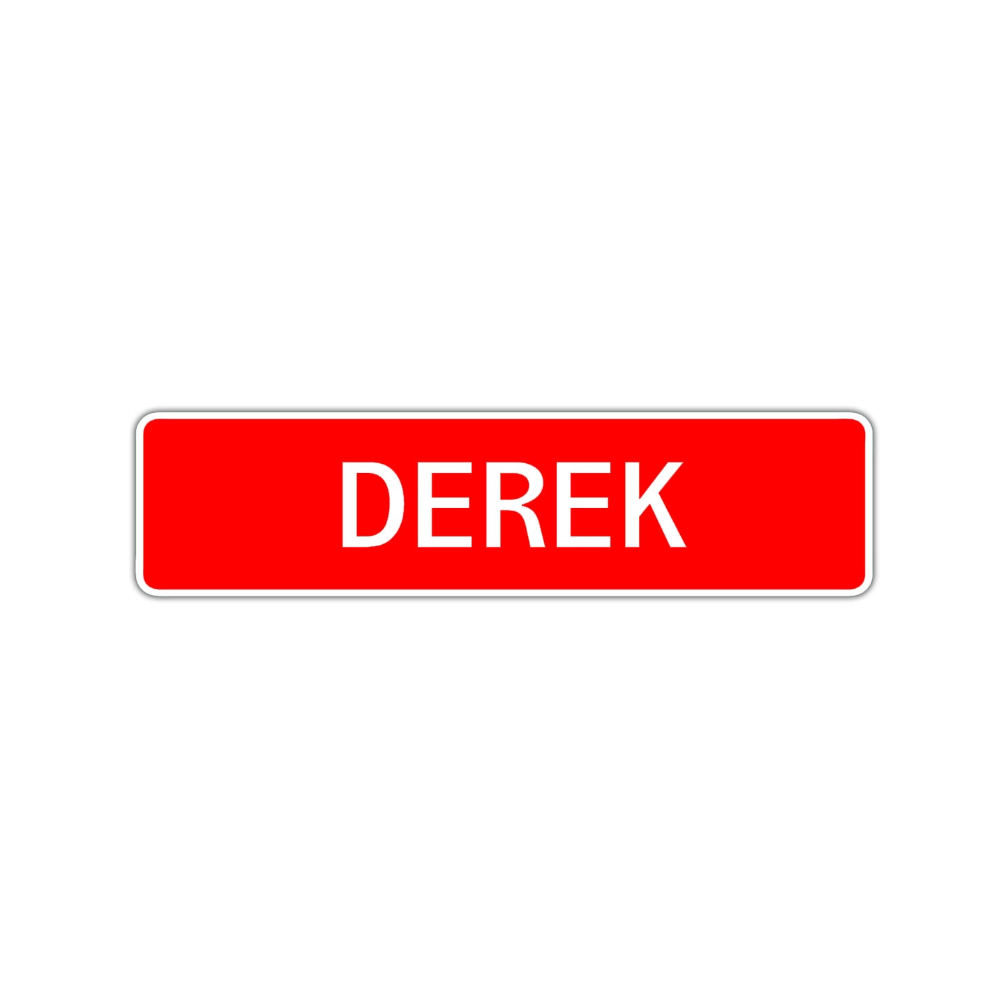 Derek Street Sign Children Name Room Plate
