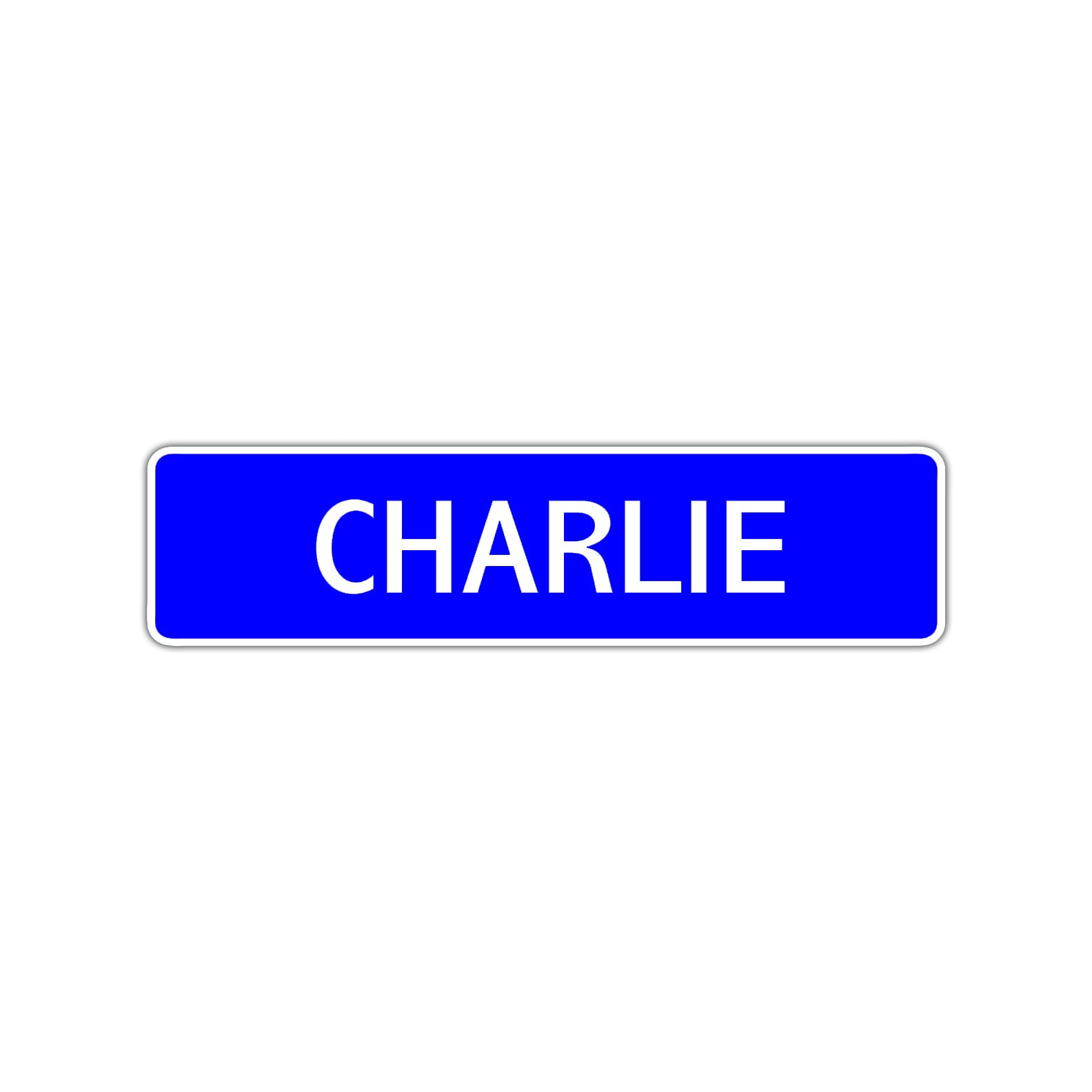 Charlie Street Sign Children Name Room Plate