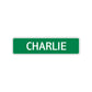 Charlie Street Sign Children Name Room Plate