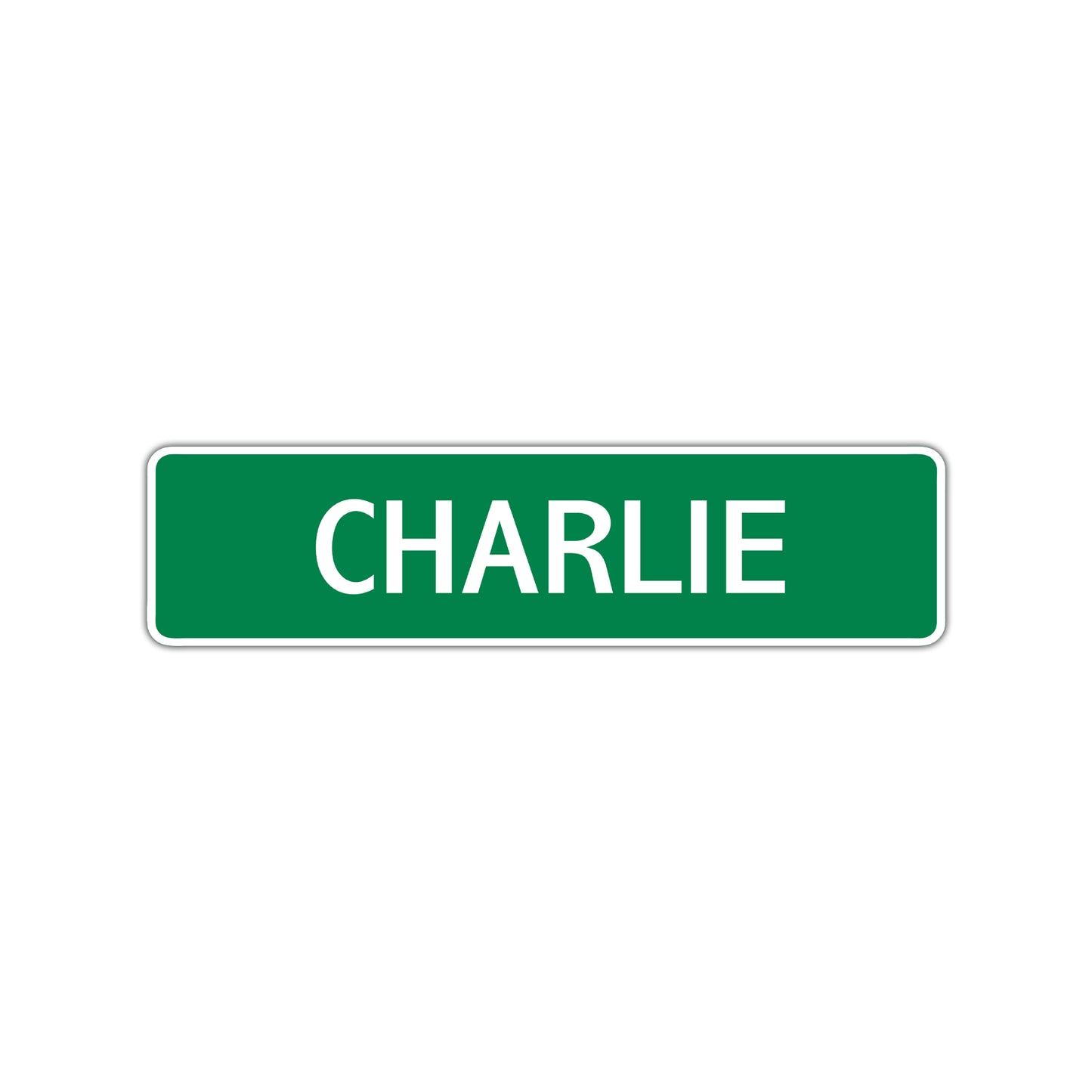 Charlie Street Sign Children Name Room Plate