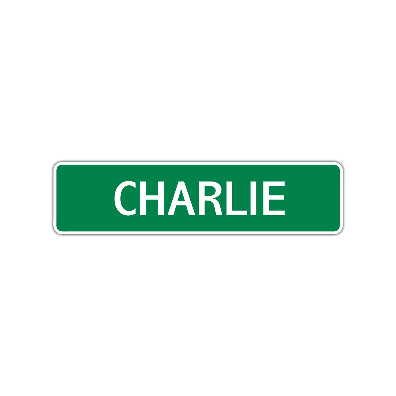 Charlie Street Sign Children Name Room Plate