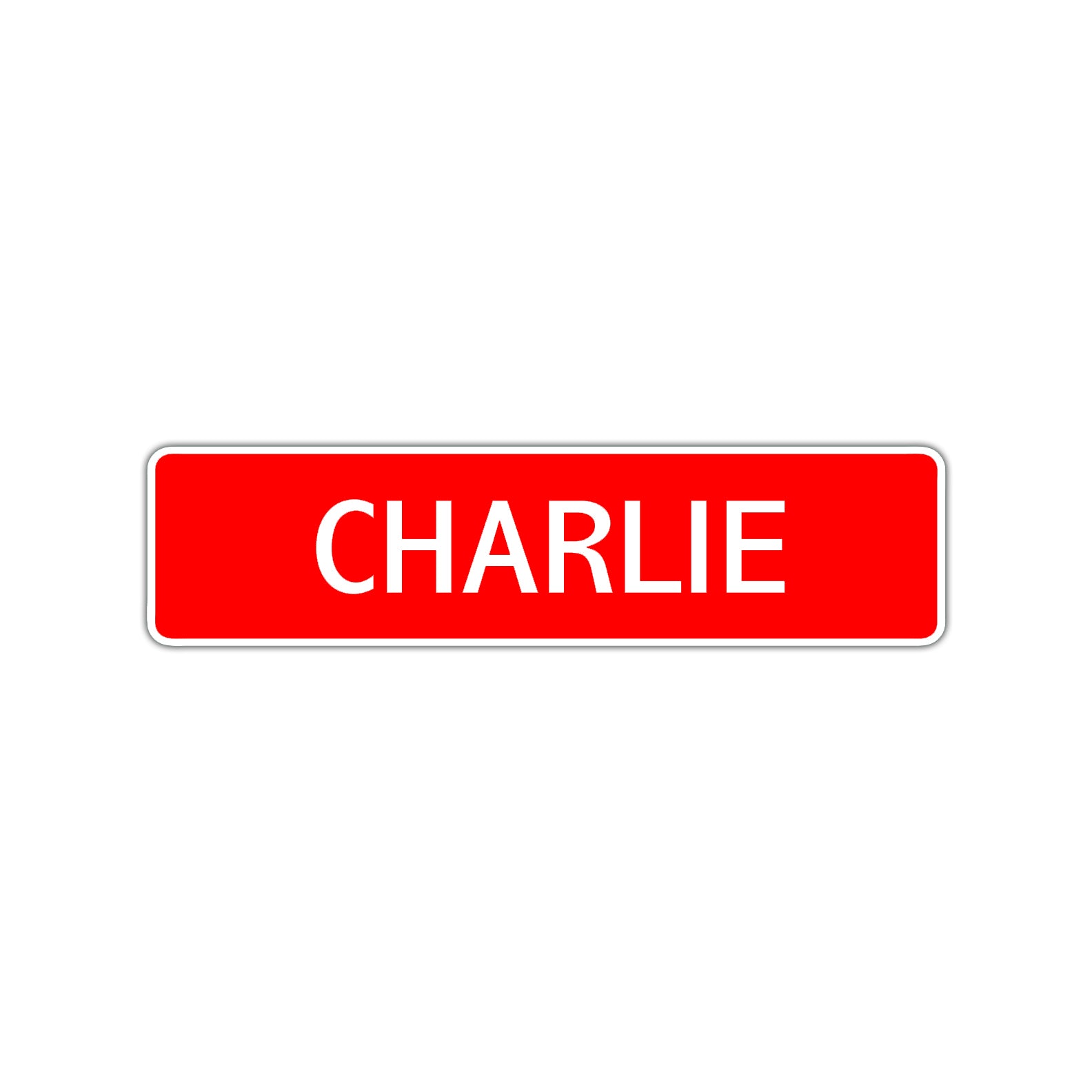 Charlie Street Sign Children Name Room Plate