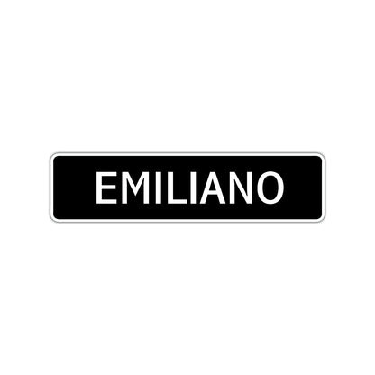 Emiliano Street Sign Children Name Room Plate