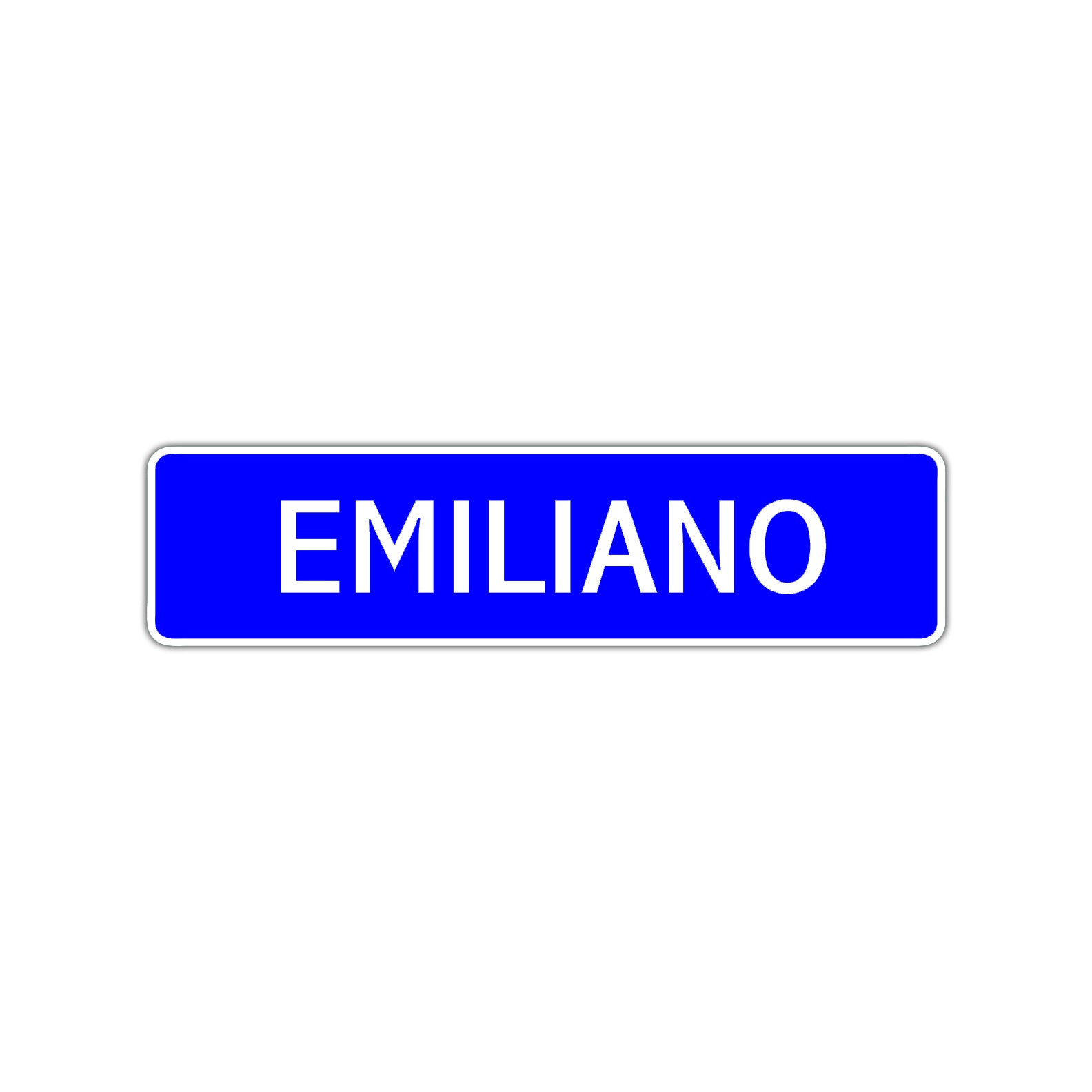 Emiliano Street Sign Children Name Room Plate