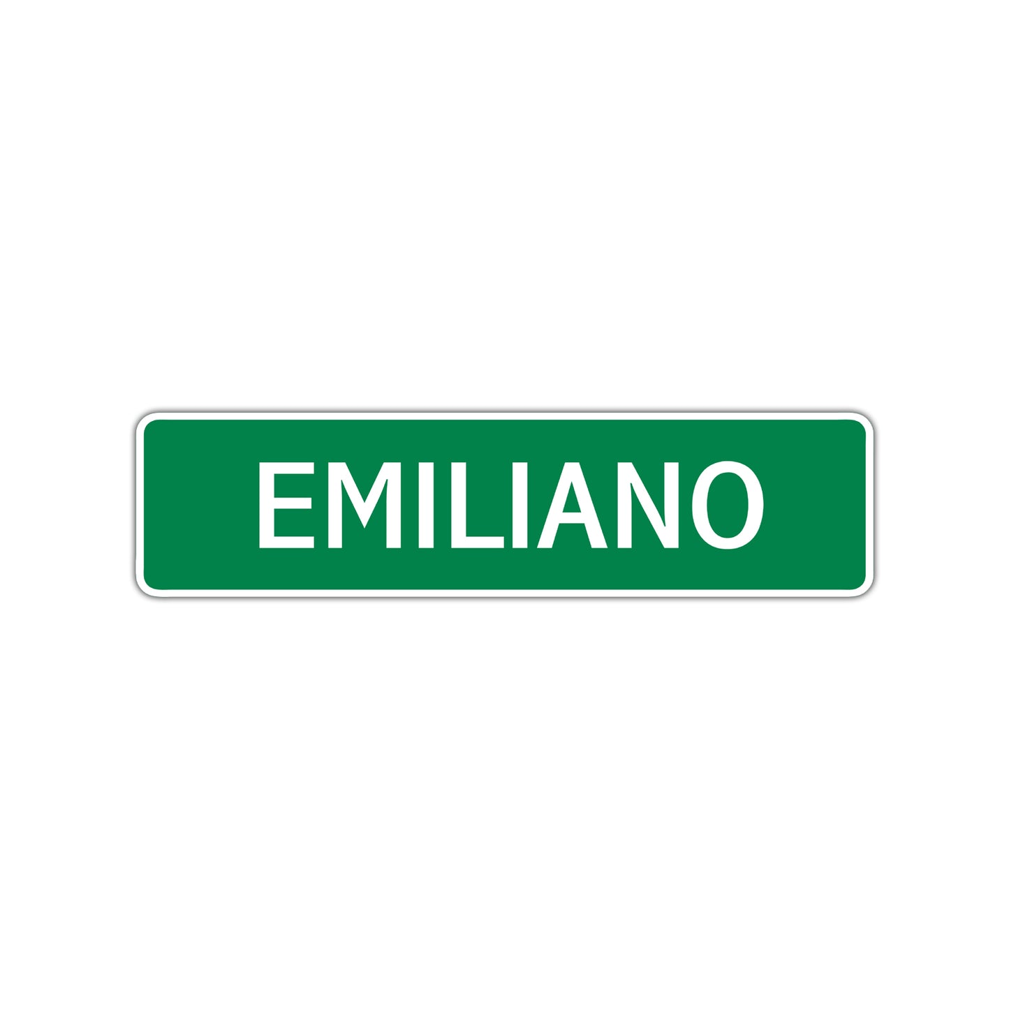 Emiliano Street Sign Children Name Room Plate