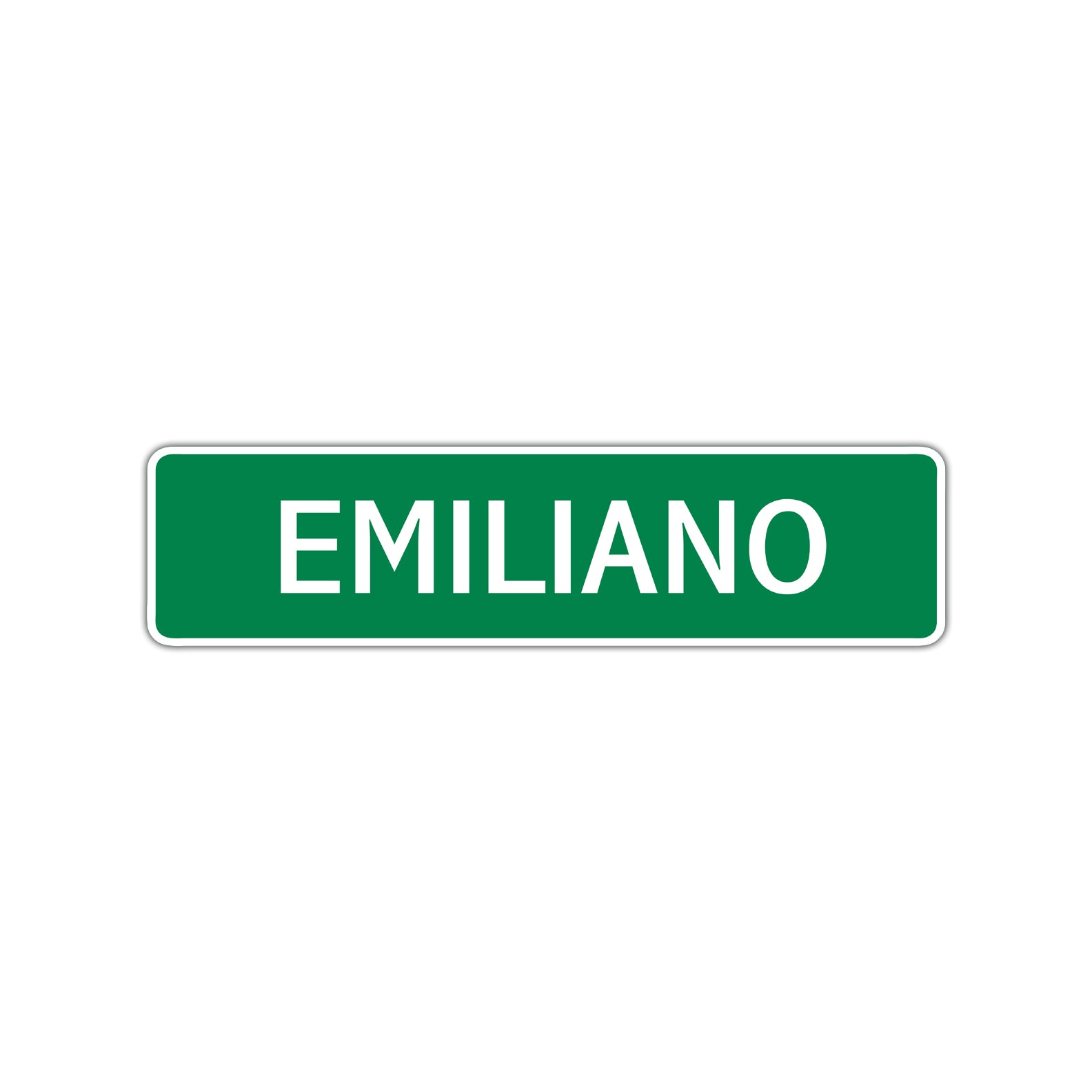 Emiliano Street Sign Children Name Room Plate