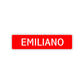 Emiliano Street Sign Children Name Room Plate