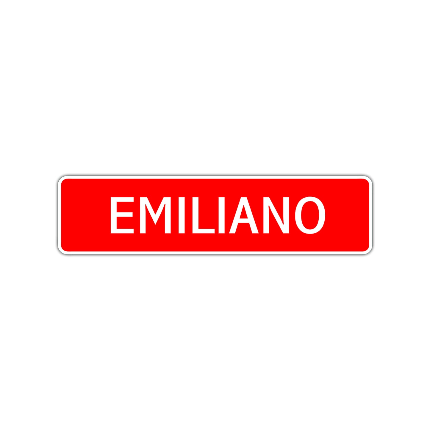 Emiliano Street Sign Children Name Room Plate