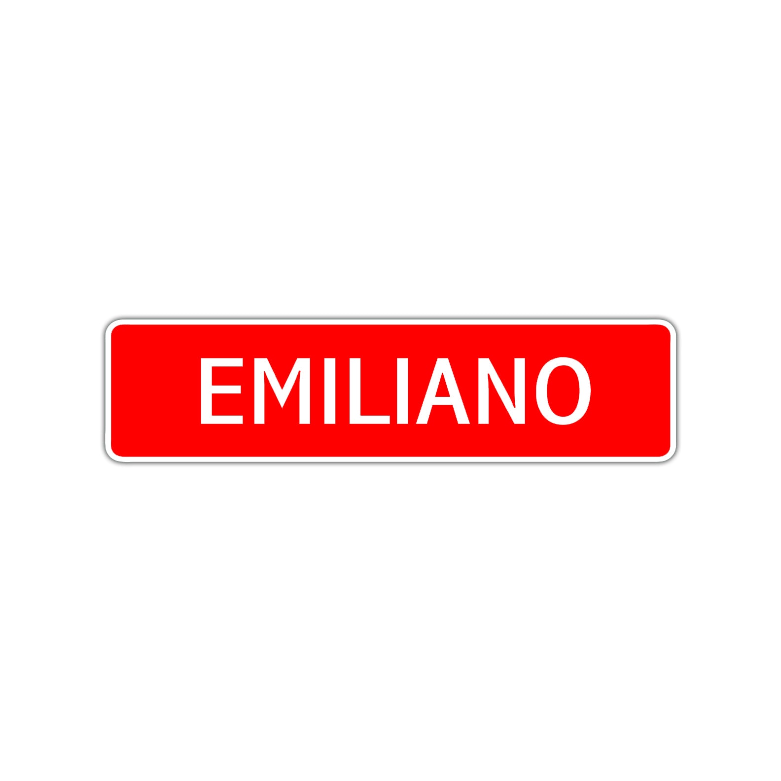 Emiliano Street Sign Children Name Room Plate