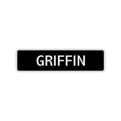Griffin Street Sign Children Name Room Plate