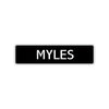 Myles Street Sign Children Name Room Plate