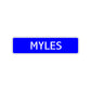 Myles Street Sign Children Name Room Plate