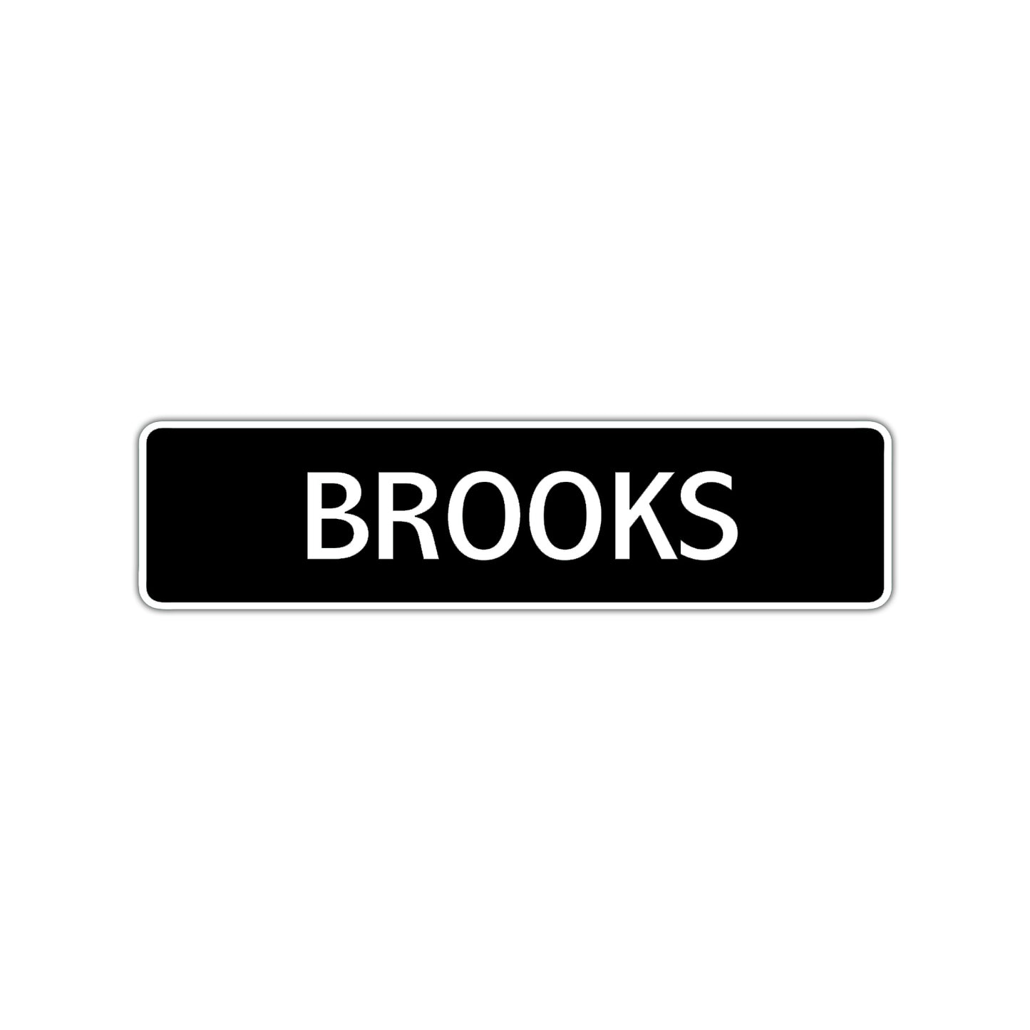 Brooks Street Sign Children Name Room Plate