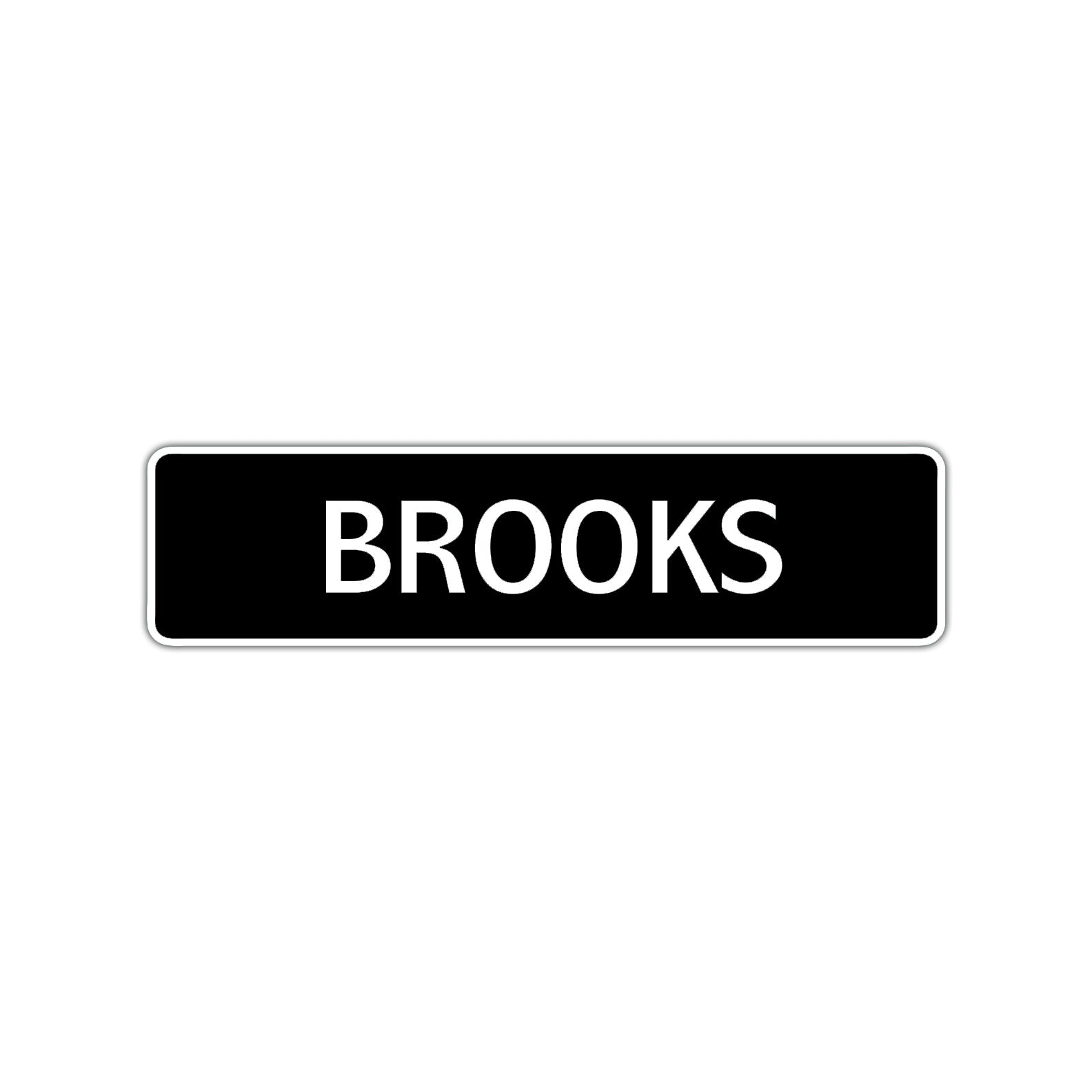 Brooks Street Sign Children Name Room Plate