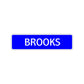 Brooks Street Sign Children Name Room Plate