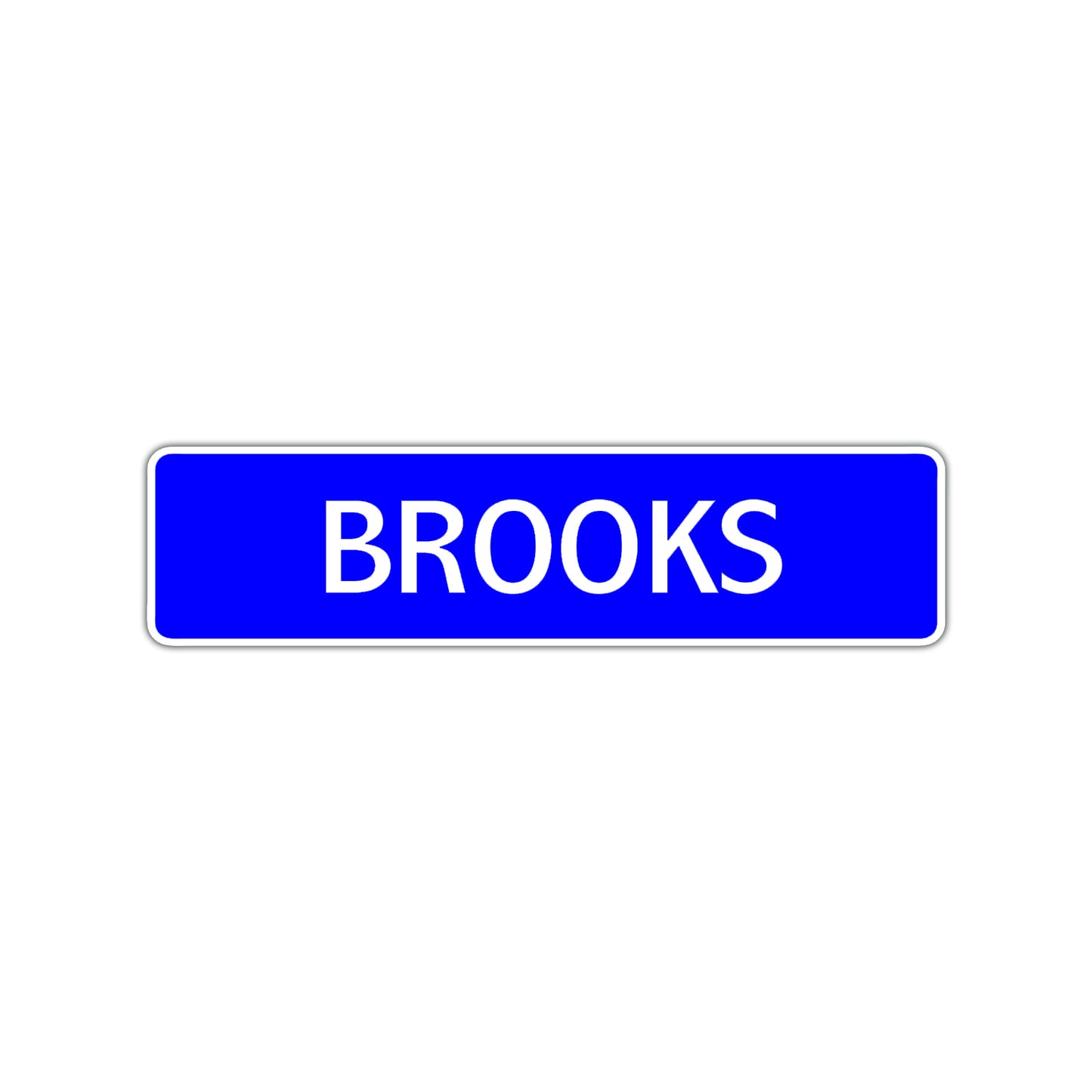 Brooks Street Sign Children Name Room Plate