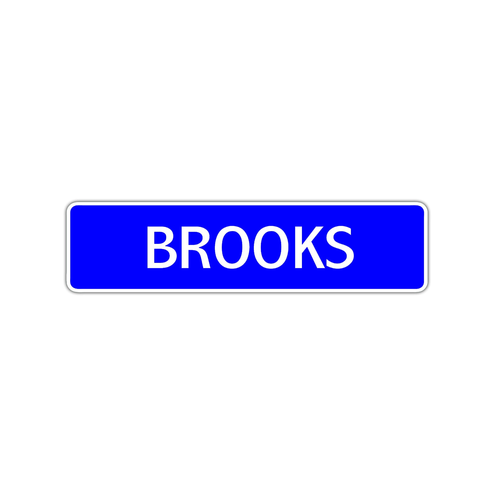 Brooks Street Sign Children Name Room Plate