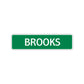 Brooks Street Sign Children Name Room Plate