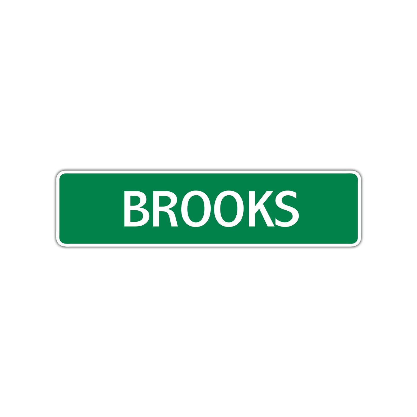 Brooks Street Sign Children Name Room Plate