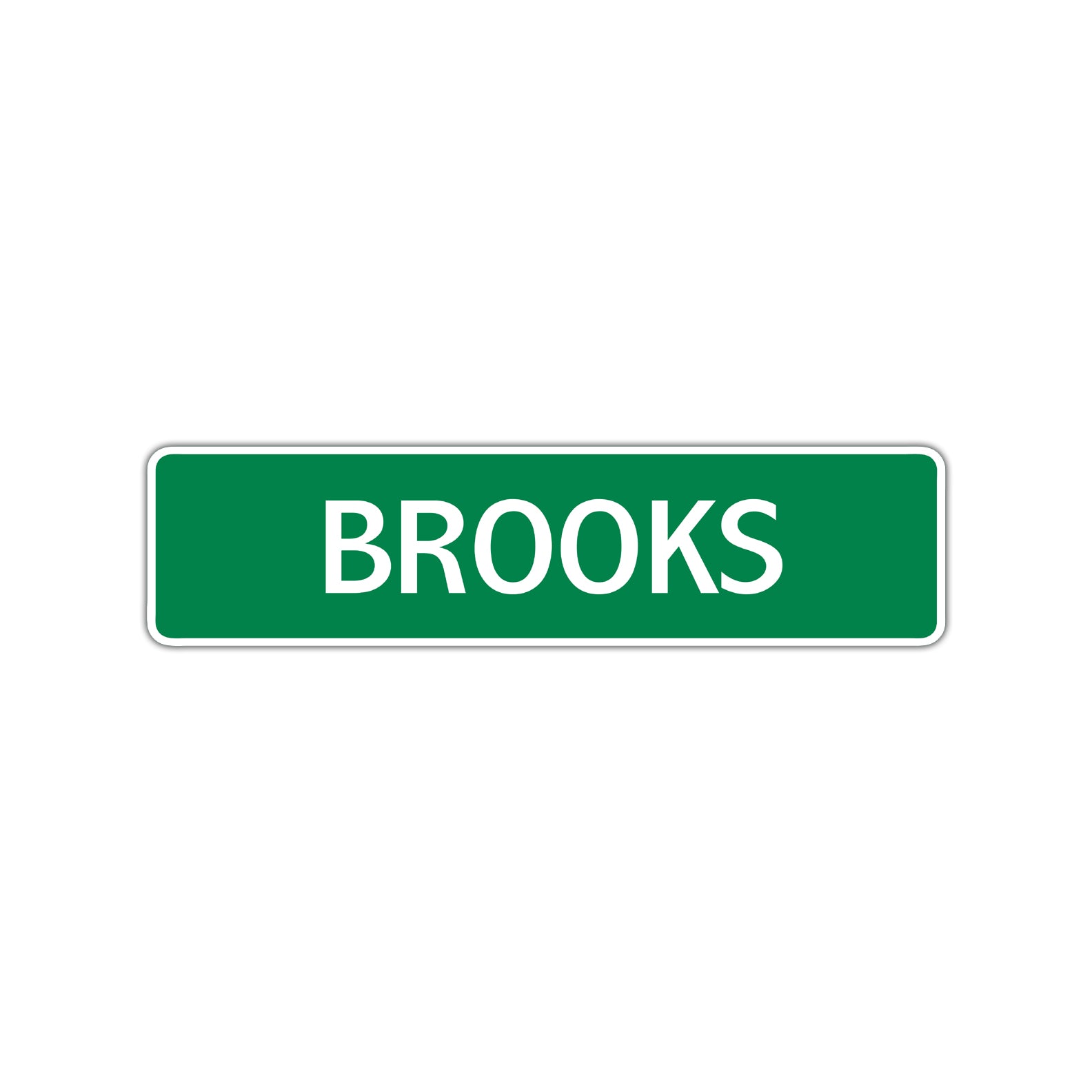 Brooks Street Sign Children Name Room Plate