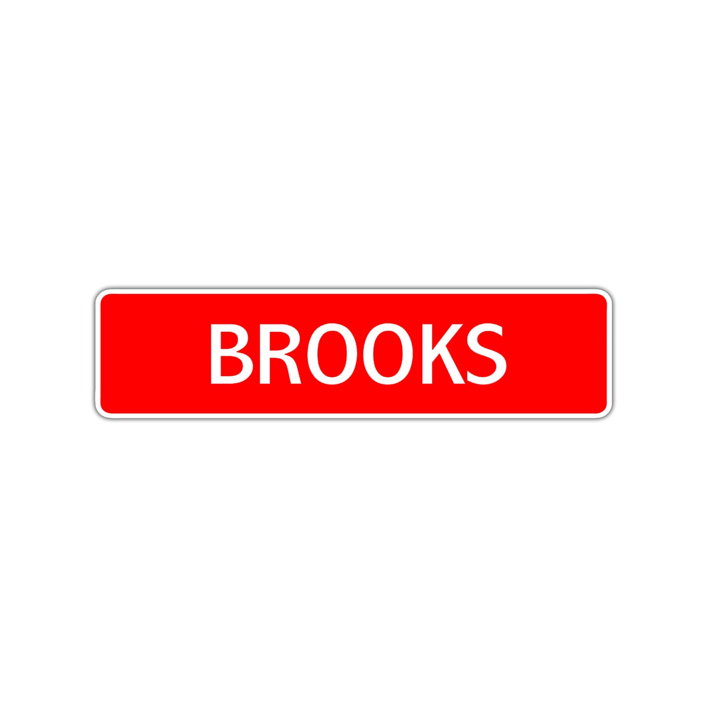 Brooks Street Sign Children Name Room Plate