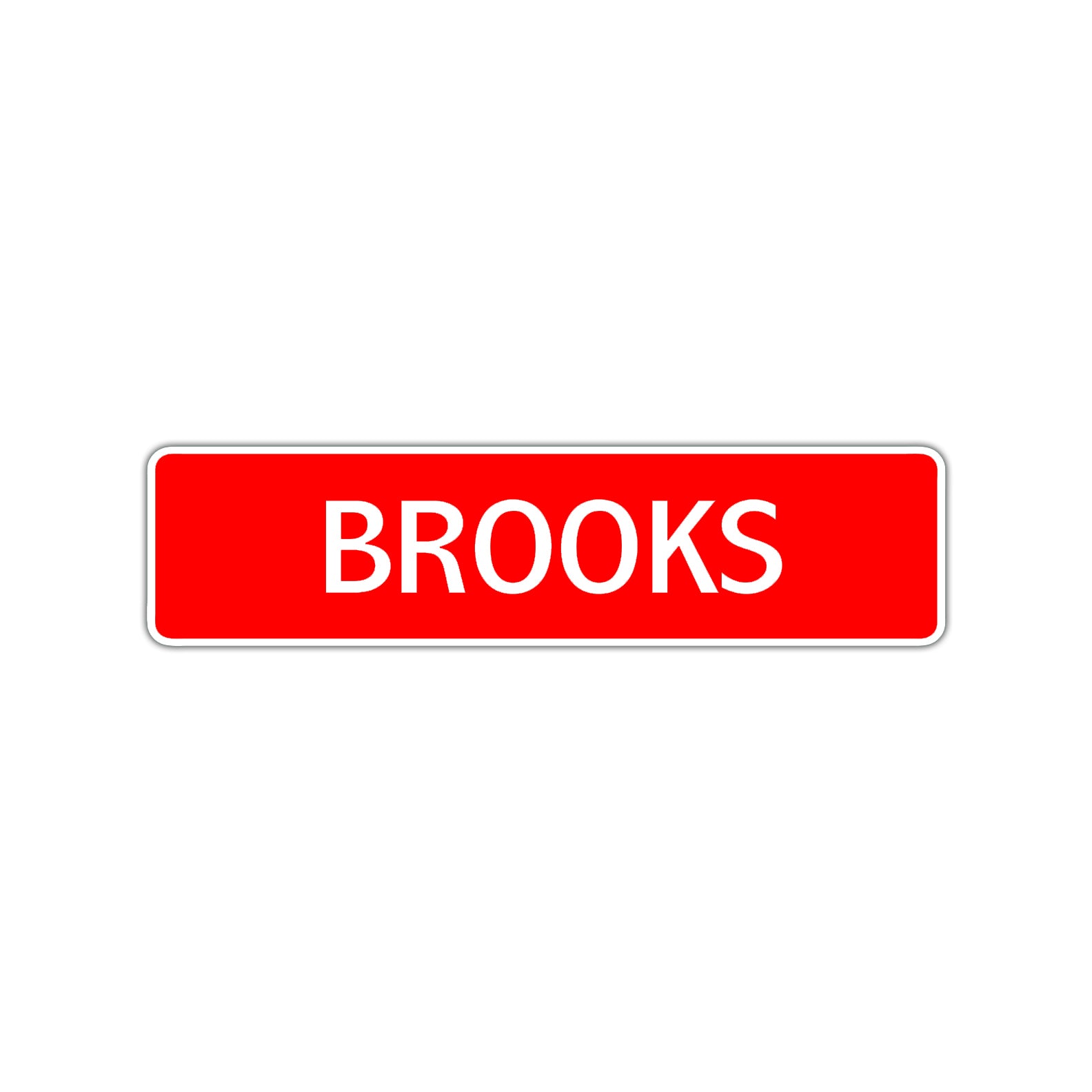 Brooks Street Sign Children Name Room Plate