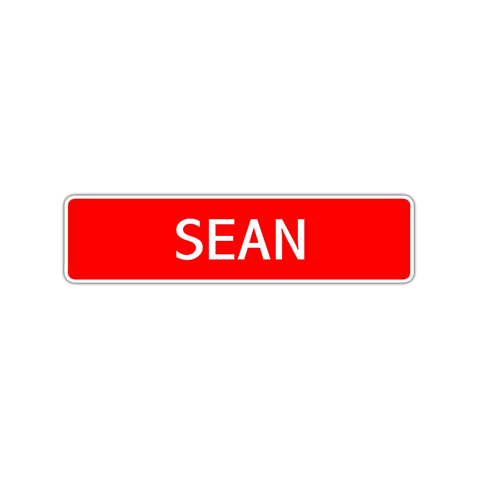 Sean Street Sign Children Name Room Plate
