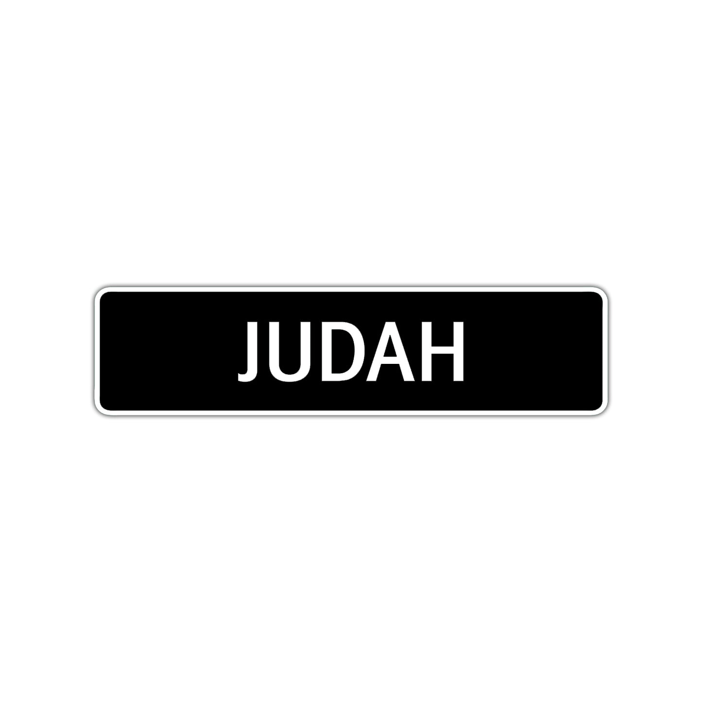 Judah Street Sign Children Name Room Plate