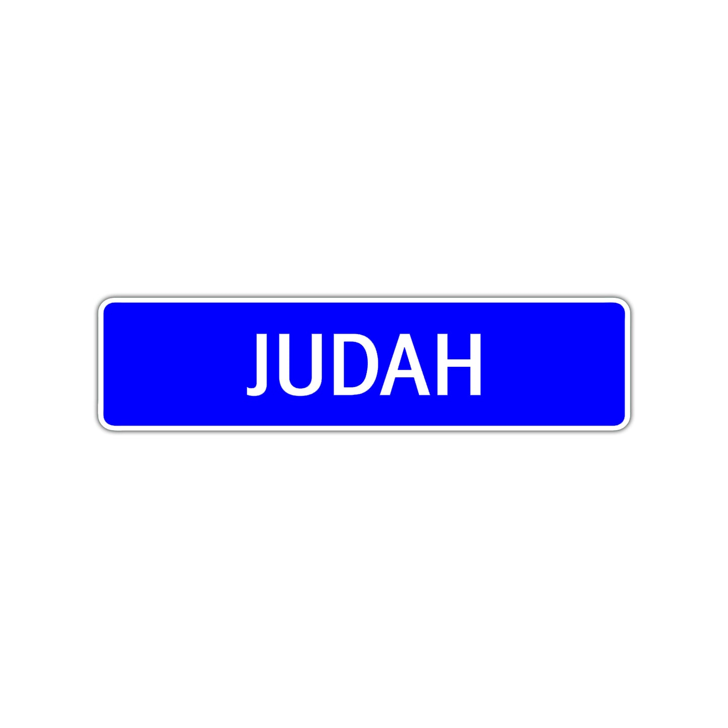 Judah Street Sign Children Name Room Plate
