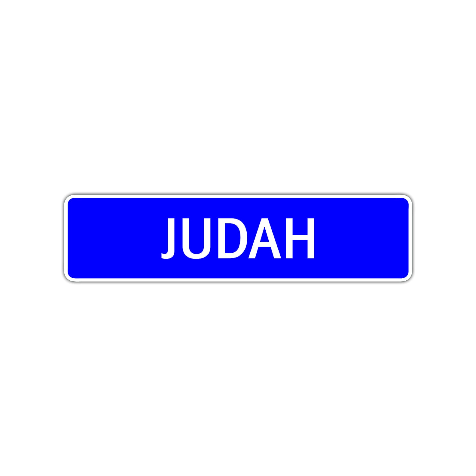 Judah Street Sign Children Name Room Plate