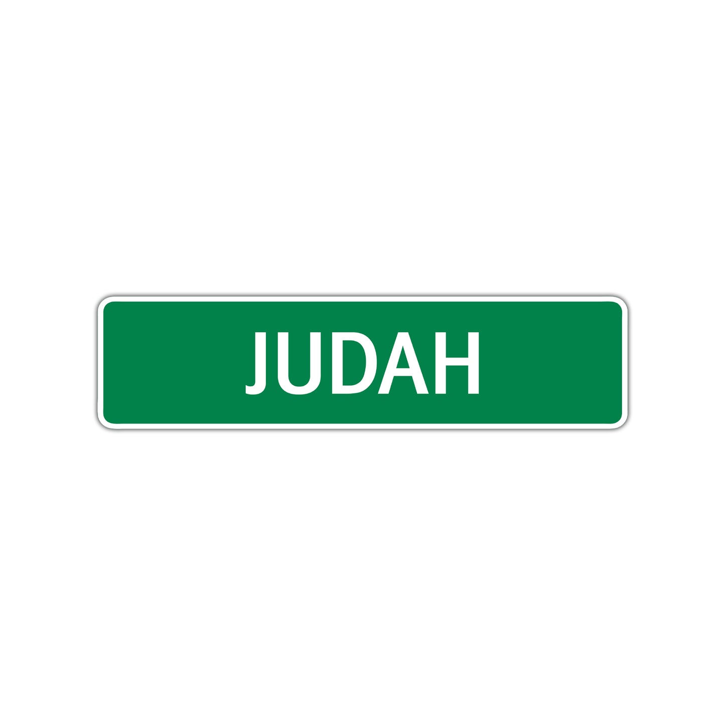 Judah Street Sign Children Name Room Plate