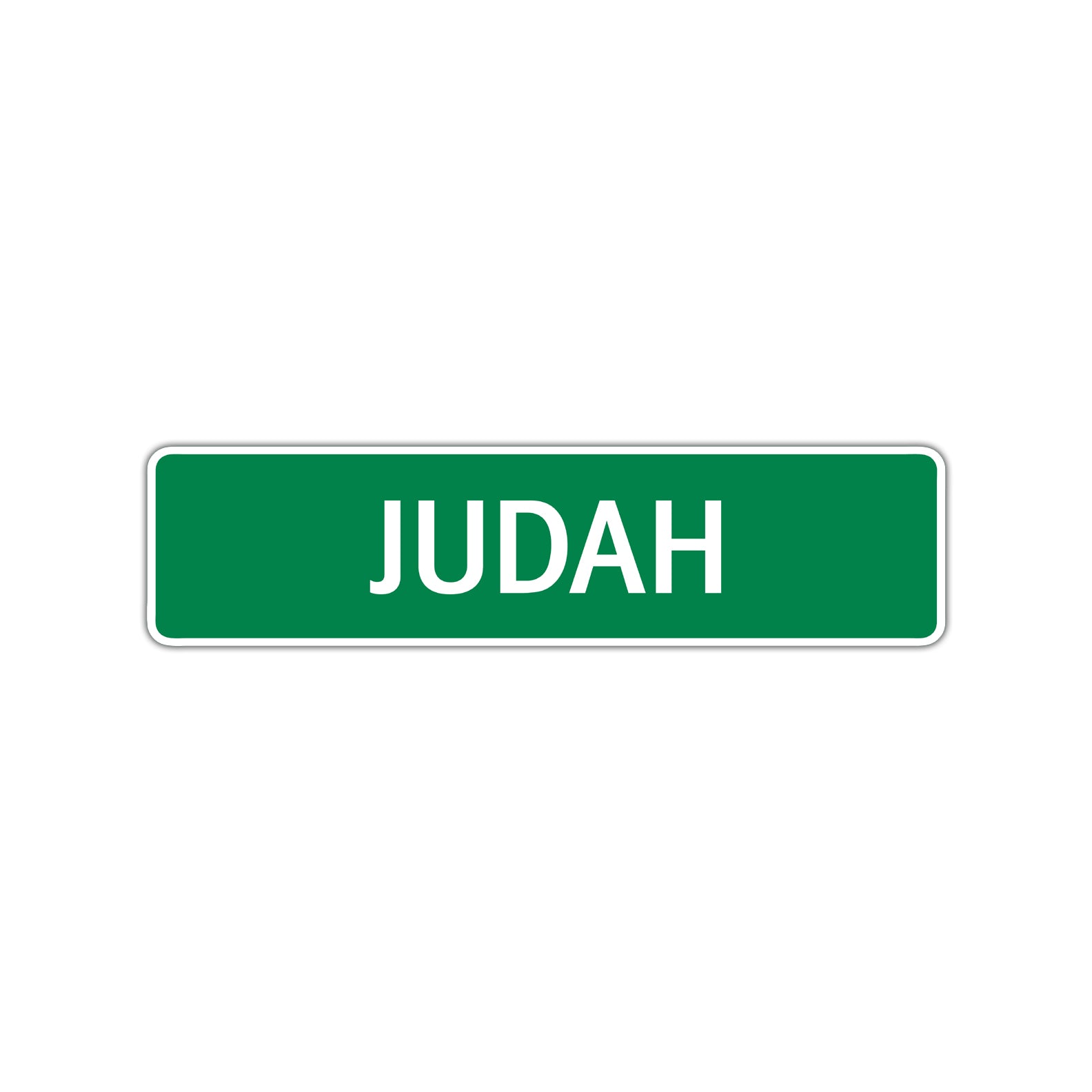 Judah Street Sign Children Name Room Plate