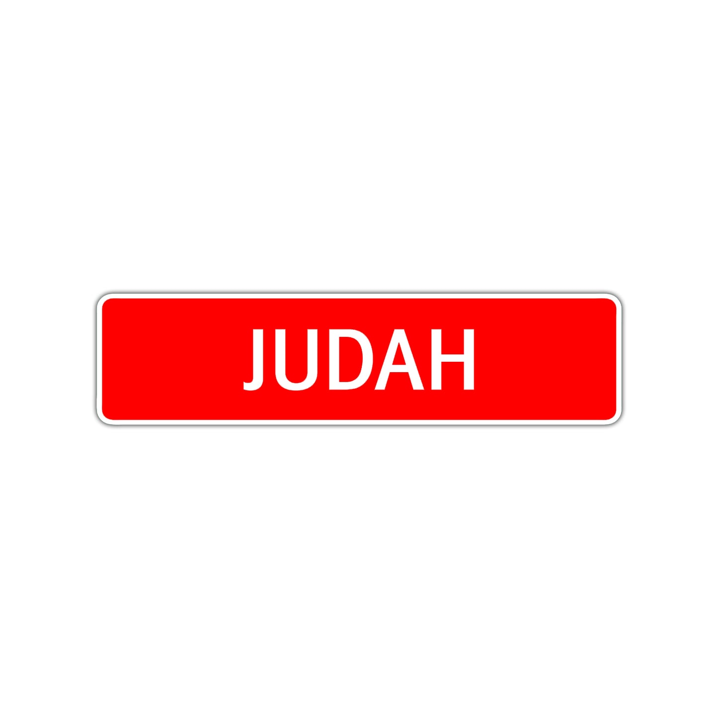 Judah Street Sign Children Name Room Plate