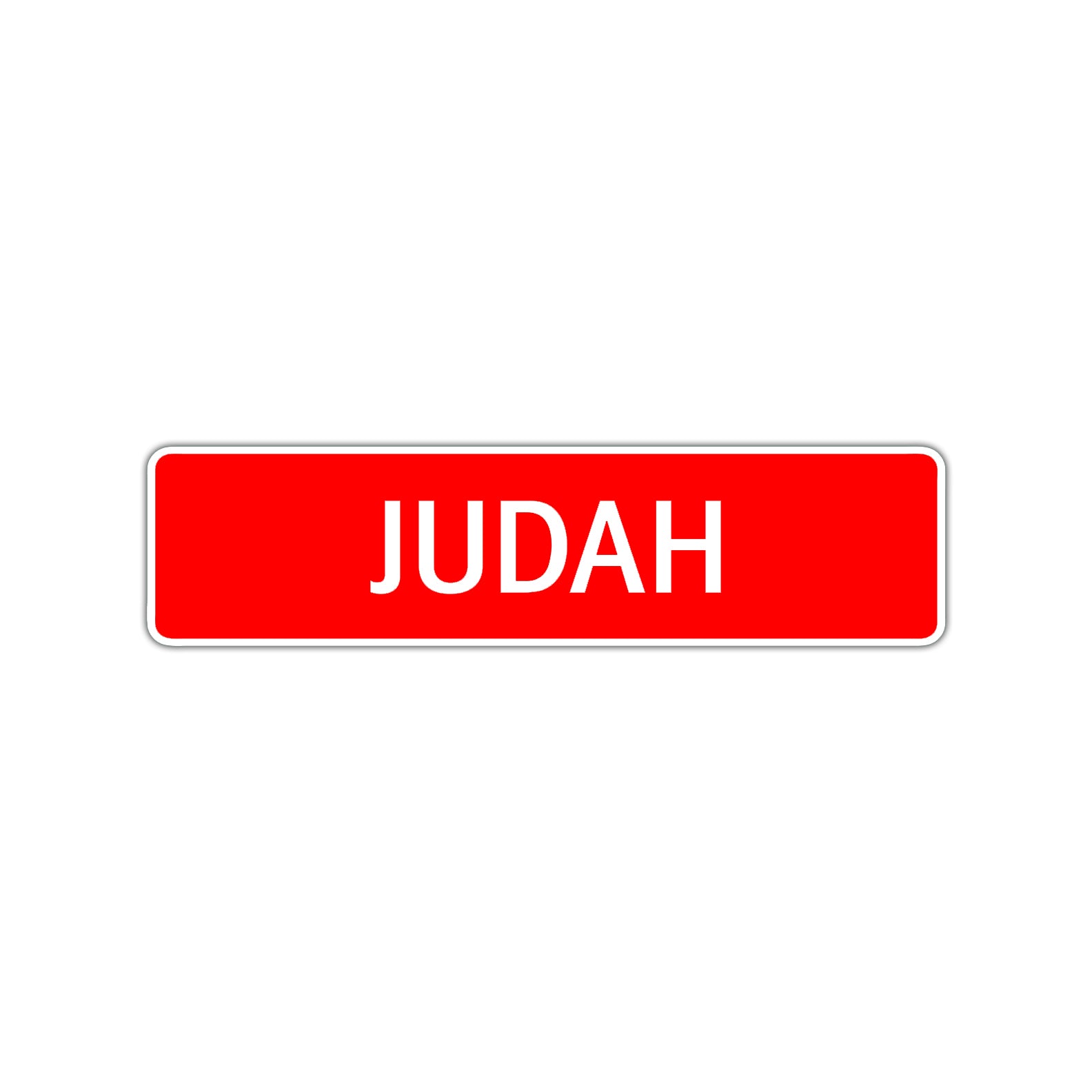 Judah Street Sign Children Name Room Plate