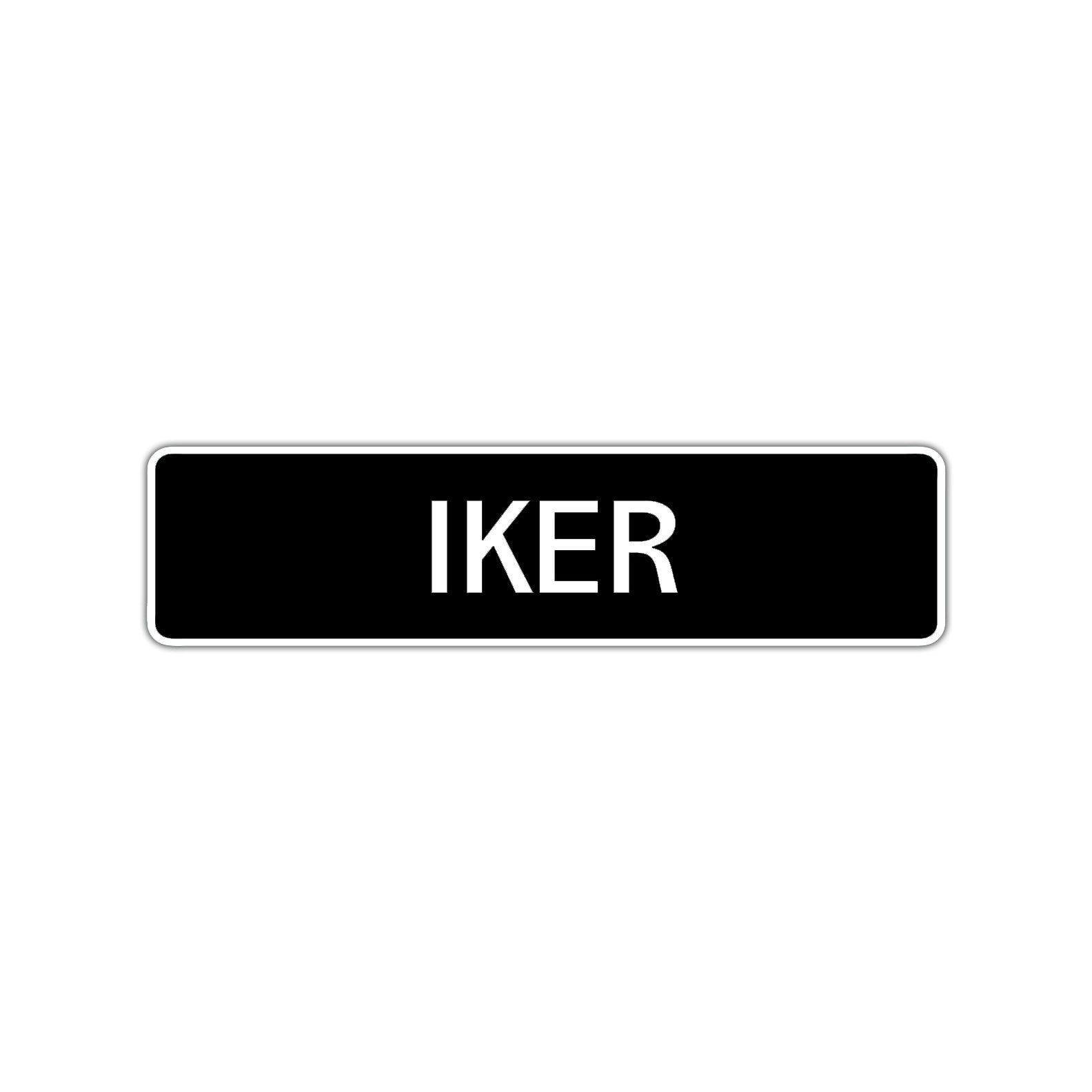 Iker Street Sign Children Name Room Plate