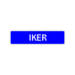 Iker Street Sign Children Name Room Plate