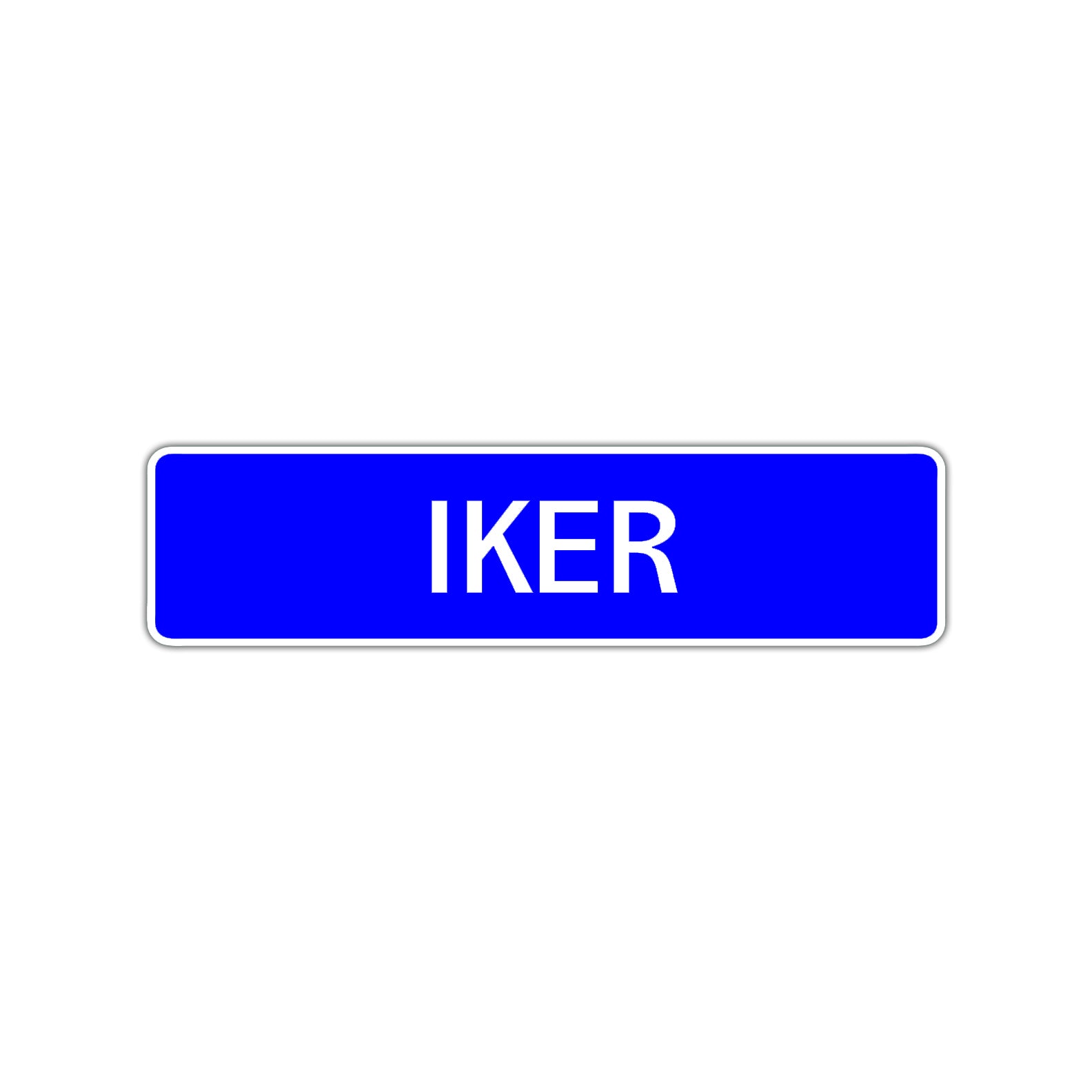 Iker Street Sign Children Name Room Plate