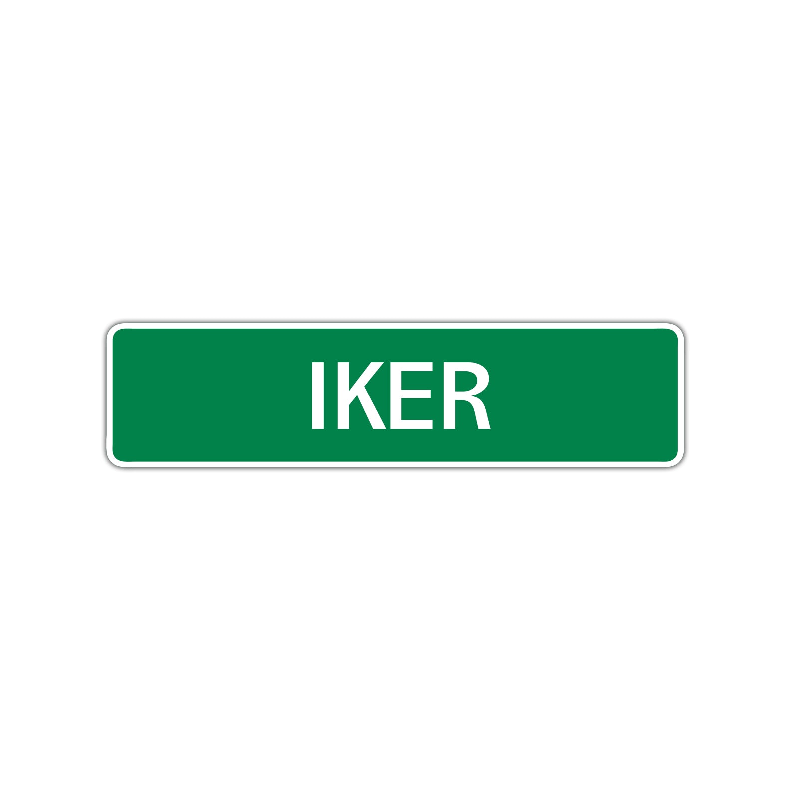 Iker Street Sign Children Name Room Plate