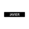 Javier Street Sign Children Name Room Plate