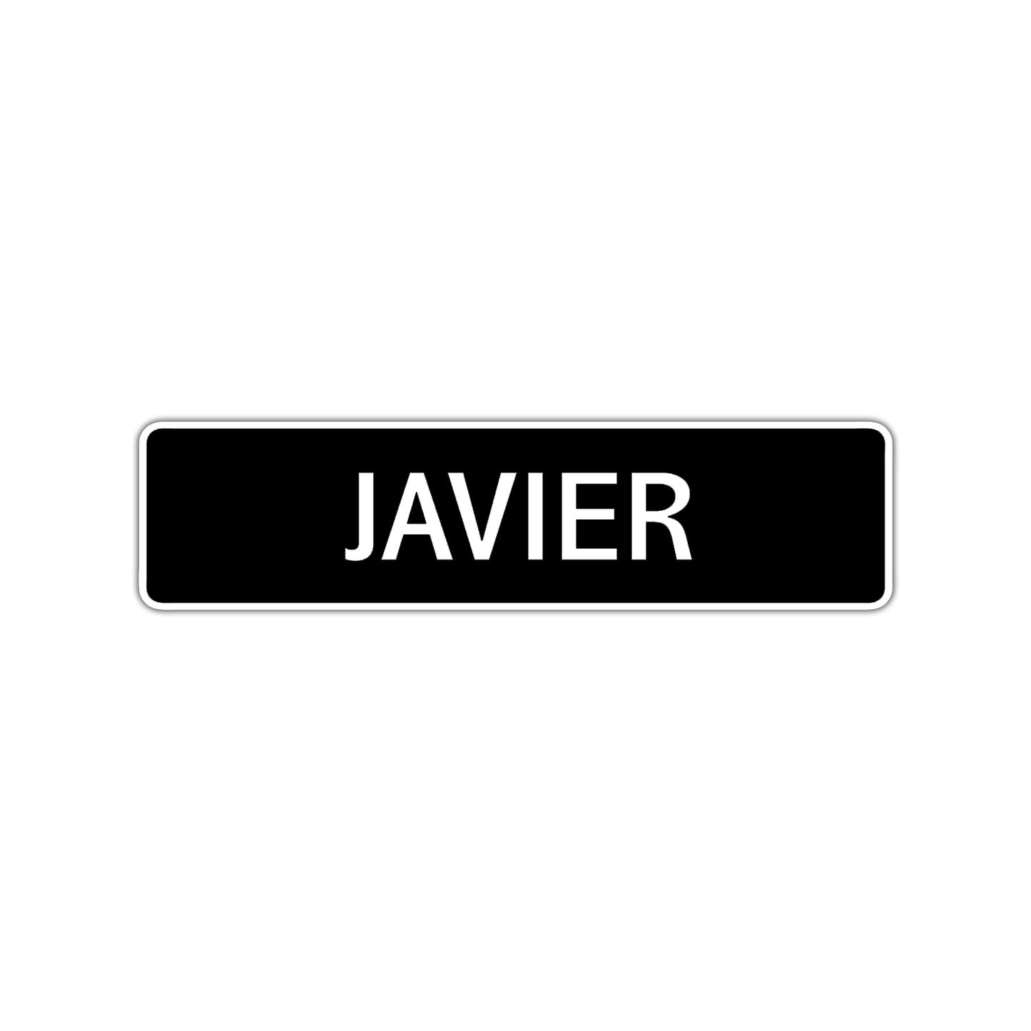 Javier Street Sign Children Name Room Plate