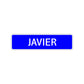 Javier Street Sign Children Name Room Plate