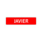 Javier Street Sign Children Name Room Plate