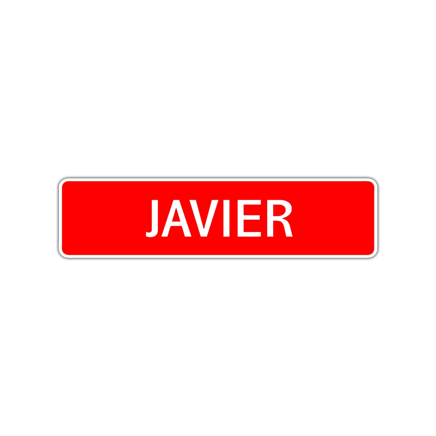 Javier Street Sign Children Name Room Plate