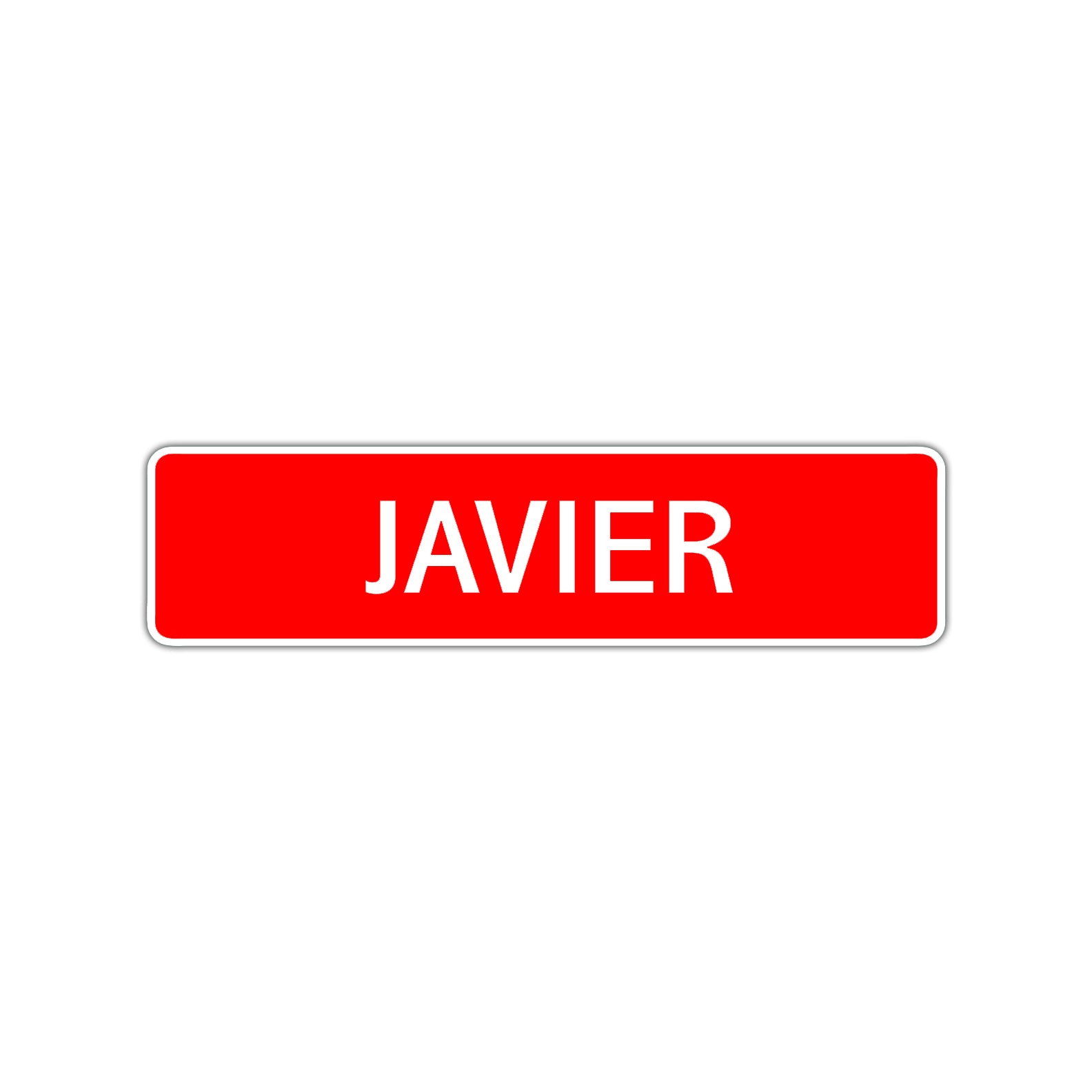 Javier Street Sign Children Name Room Plate