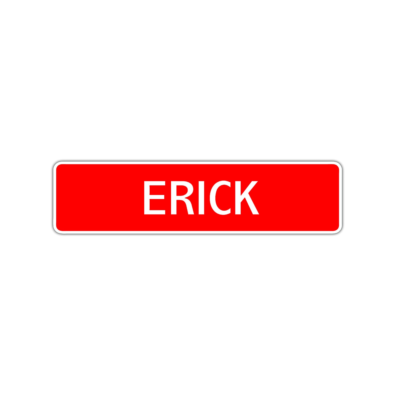 Erick Street Sign Children Name Room Plate