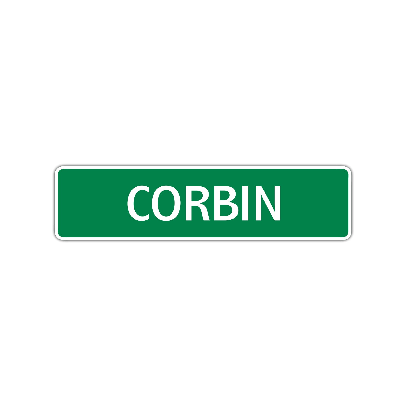 Corbin Street Sign Children Name Room Plate