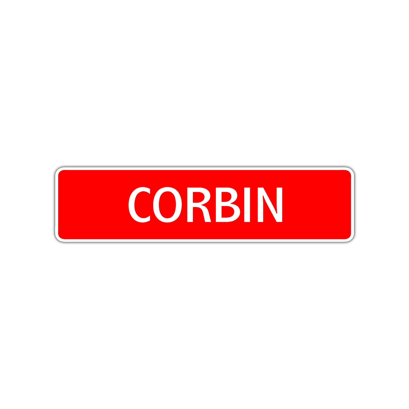 Corbin Street Sign Children Name Room Plate